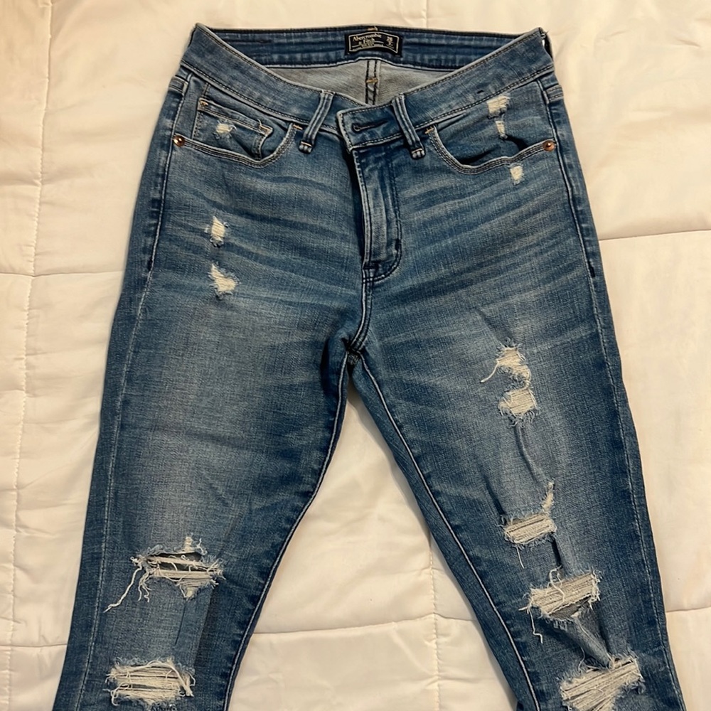 Mid rise skinny ankle jeans A&F